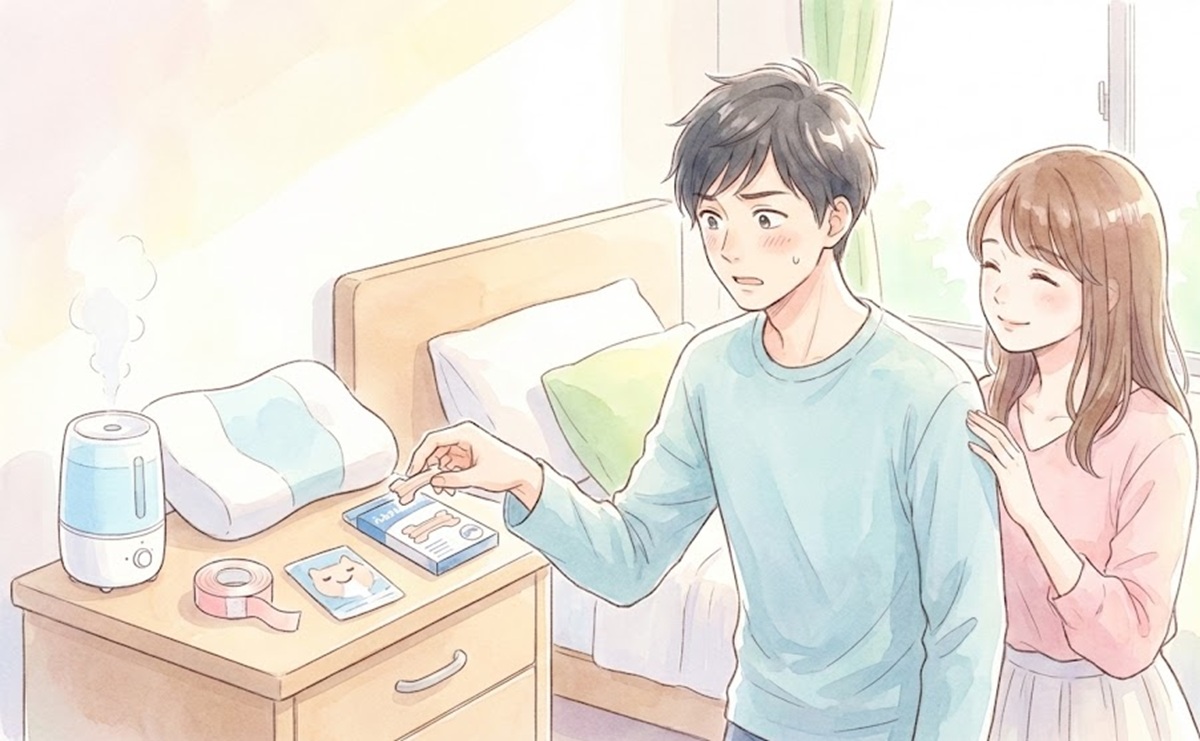 彼氏が今すぐ試せる市販のいびき対策グッズ