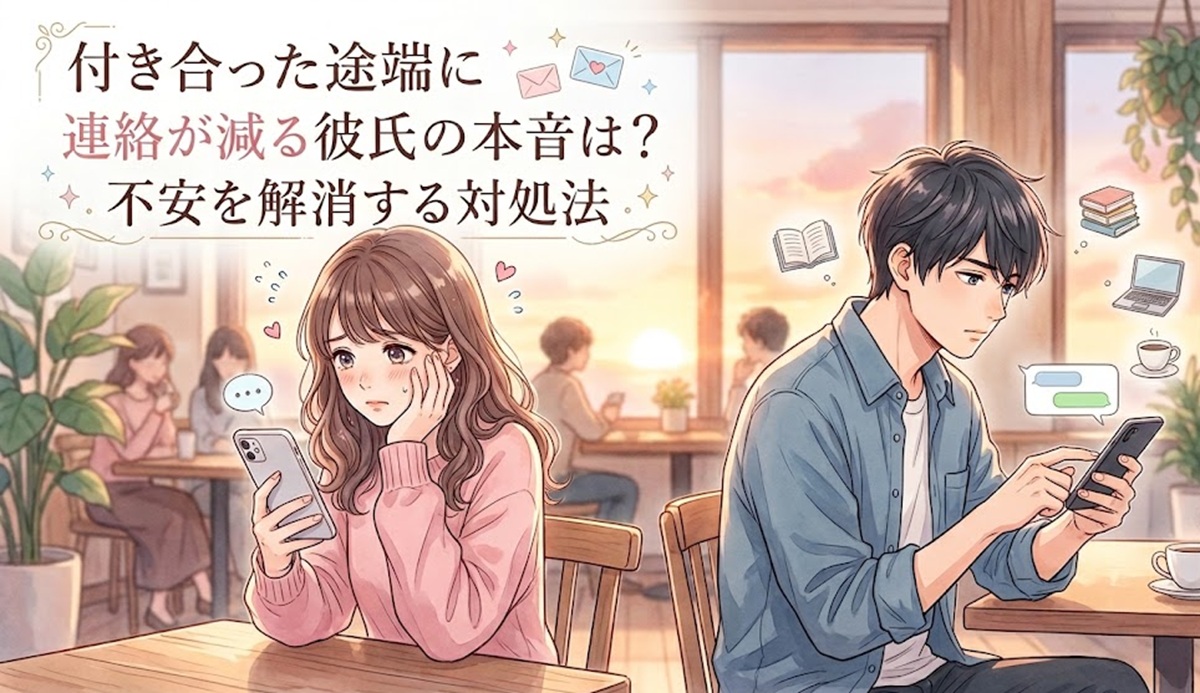 付き合った途端に連絡が減る彼氏の本音は？不安を解消する対処法
