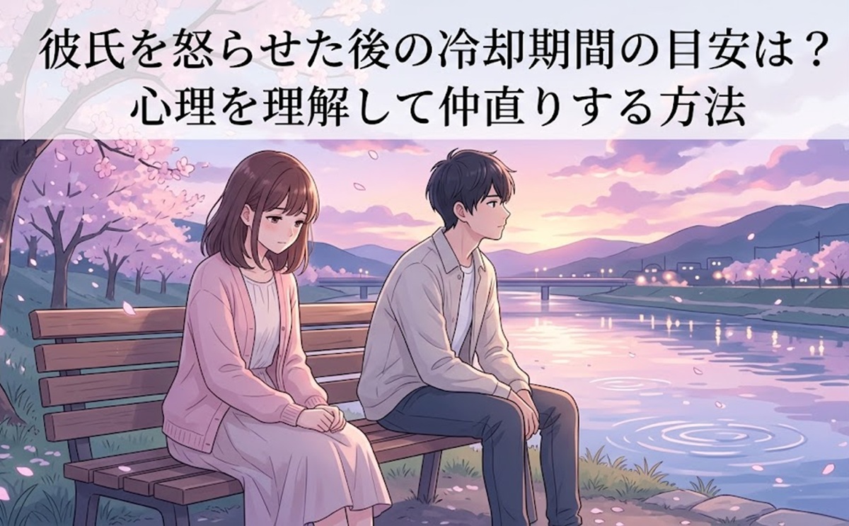 彼氏を怒らせた後の冷却期間の目安は？心理を理解して仲直りする方法
